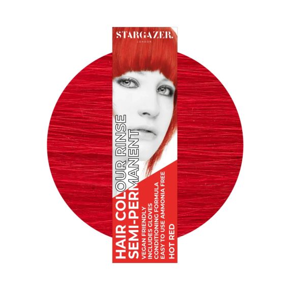 Краска для волос Горячий красный Stargazer Semi-permanent hair colour Hot Red 70 мл