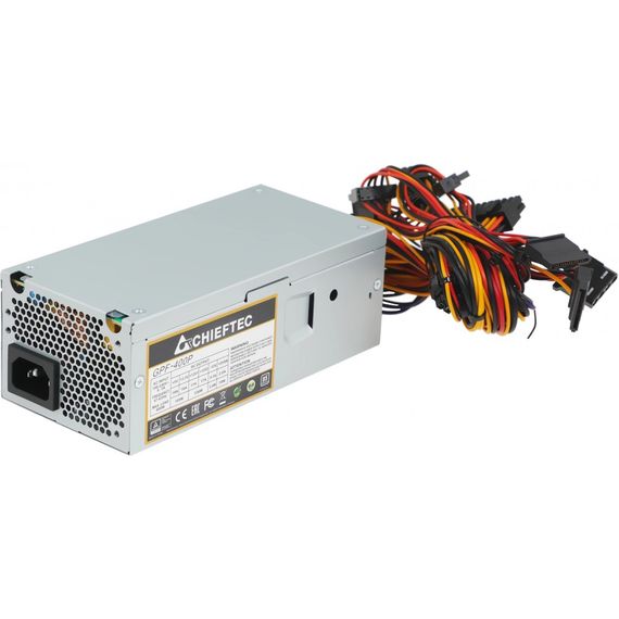 БЖ 400W Chieftec SMART GPF-400P 80 mm fan, >85%, TFX, bulk | Зображення 1