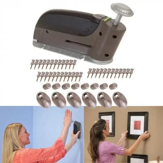 Универсальный строительный домашний степлер гвоздезабиватель Insta Hang Supretto | Зображення 4