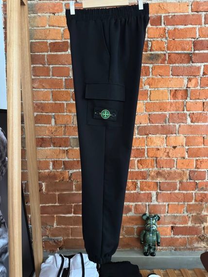 Костюм Stone Island зіп худі м'ята чорні штани + 2 пари шкарпеток у подарунок | Зображення 3