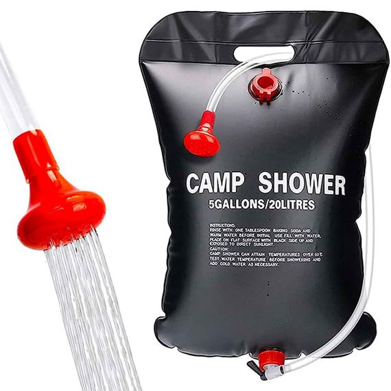 Душ туристичний 20 л, Solar Shower / Портативний літній душ / Душ для кемпінгу та дачі