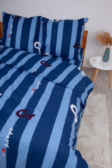 Постільна білизна євро ТЕП Soft dreams Line Blue 2-03859-26458 200х215 см блакитна | Зображення 3