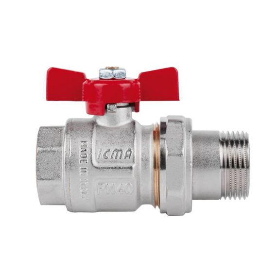 Кран шаровой "Американка" Icma 1" прямой №347 | Зображення 2