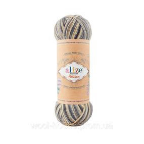Шкарпеткова пряжа Alize Artisan Superwash, 9005