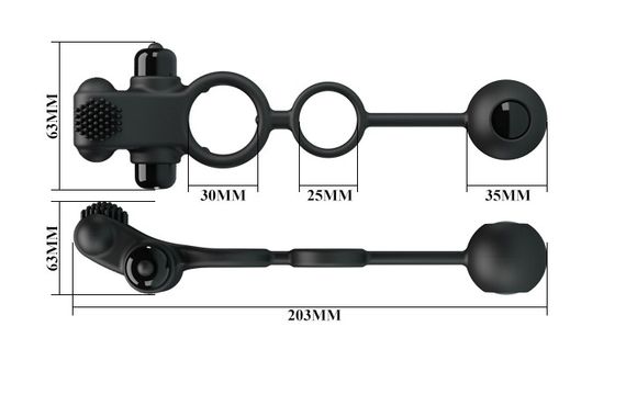 Эрекционное кольцо Pretty Love VIBRATION PENIS SLEEVE IV, BI-210211 sexstyle | Зображення 17