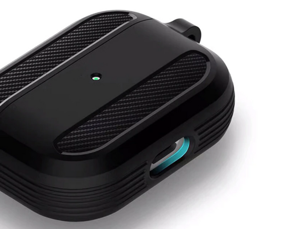 Силіконовий чохол Primo Rubber для навушників AirPods 3 (MME73) - Black | Зображення 2
