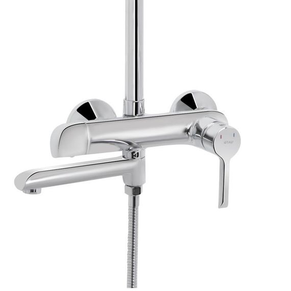 Душова система універсальна Qtap Grand на три споживача (з виливом) QTGRACRM1004 Chrome | Зображення 3