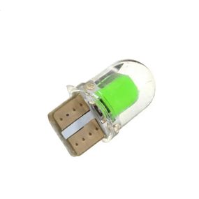 Автолампа Terra T10 / W5W, цоколь W2.1x9.5d, COBx2, силикон, зеленый, 12V