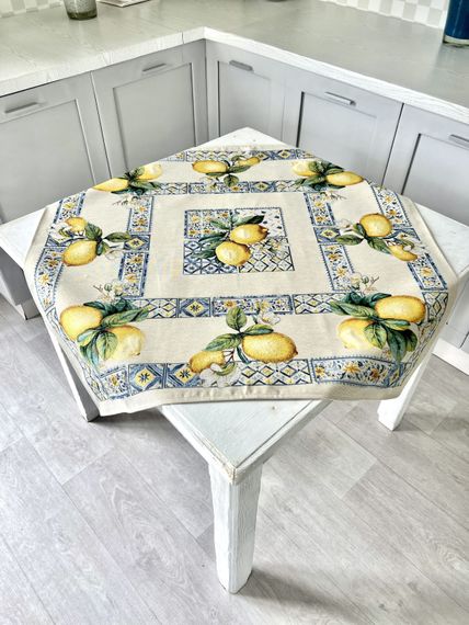 Скатертина гобеленова ISCHIA Limaso, 93x93, Квадратна, Повсякденний, Без люрексу, 76% поліестер, 14% бавовна, 10% акрил, Гобелен | Зображення 3