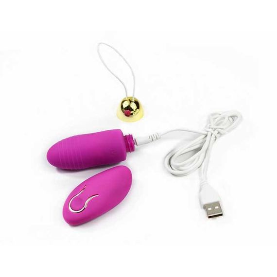 Яркое виброяйцо с Д/У USB - Розовый – Вибраторы | Зображення 3