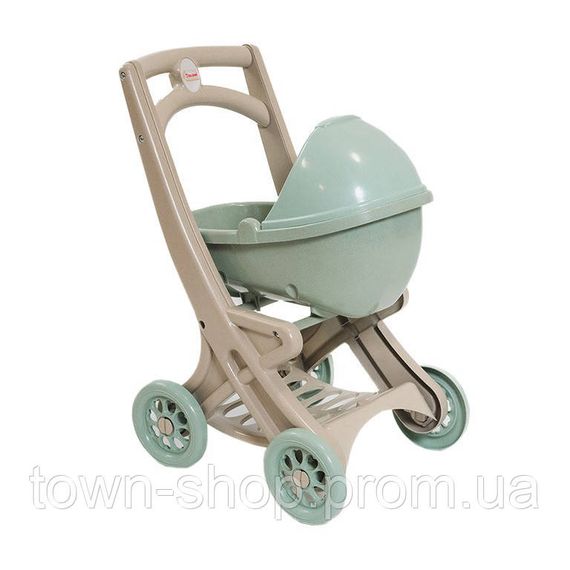 Коляска для кукол с люлькой 0121/01eco бирюзовый