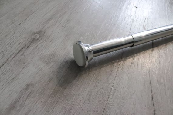 Карниз для ванной алюминиевый телескопический 140-250 см хром Wela w0380 | Зображення 2