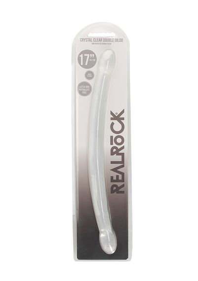 Двосторонній фалоімітатор - Realrock Double Dong 17" Transparent