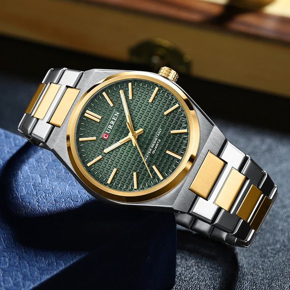 Curren 8439 Silver-Gold-Green | Зображення 3