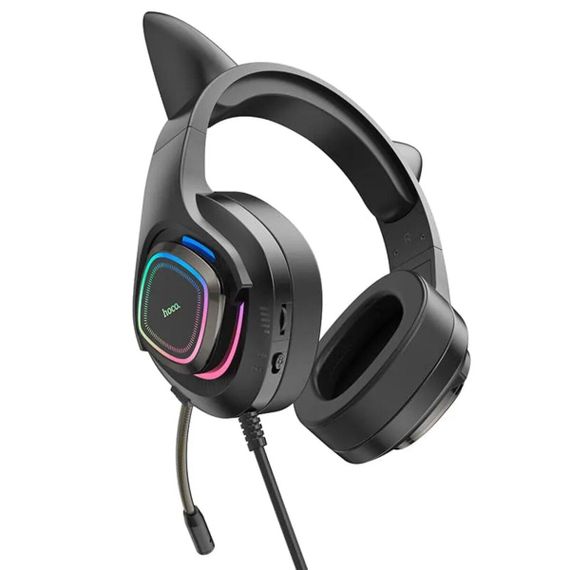 Навушники HOCO W107 Cute cat luminous cat ear gaming headphones Elf Cat | Зображення 2