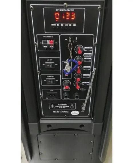 Портативна колонка Su-Kam 1010 + 2 мікрофони + BT 12v220v | Зображення 5