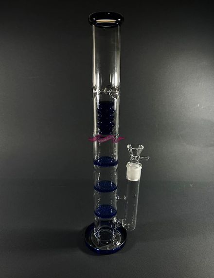 Стеклянная трубка Triple 2 Blue | Зображення 1