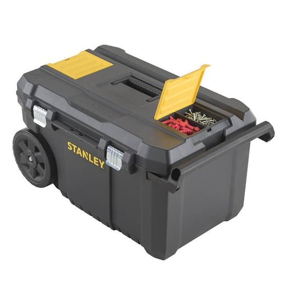 Скринька великого об'єму ESSENTIAL CHEST, розміри 665x404x344 мм, з колесами STANLEY STST1-80150 | Зображення 3