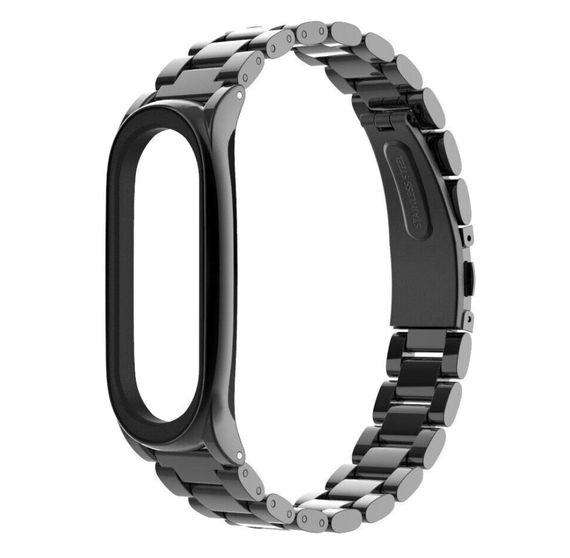 Металевий ремінець Primo Mijobs для фітнес-браслета Xiaomi Mi Smart Band 7 - Black | Зображення 1
