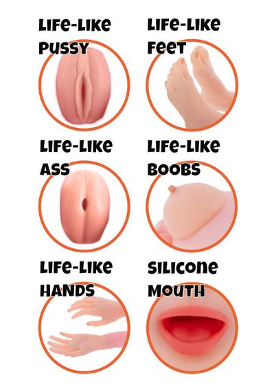 Секс-лялька Hidden Desire Foxy Roxy Fuck Dolls з вагіною, ротом і анусом, бежева, 145 см sexstyle | Зображення 2