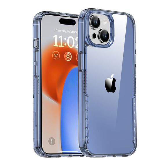 Чохол TPU+PC Multi-Color для Apple iPhone 15 Plus (6.7") Blue
