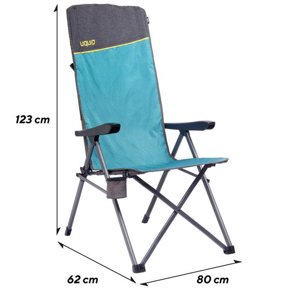 Крісло розкладне Uquip Justy XL Blue/Grey (244037) | Зображення 5