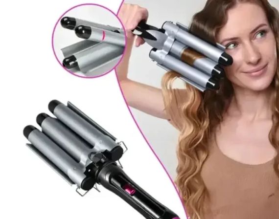 Плойка для завивки волос Domotec MS-481B с тройным нагревом 9769 | Зображення 1