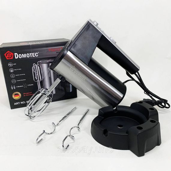 Міксер з насадкою для збивання вершків DOMOTEC R6629A 240Вт, Міксер для крему меду HK-69 | Зображення 3