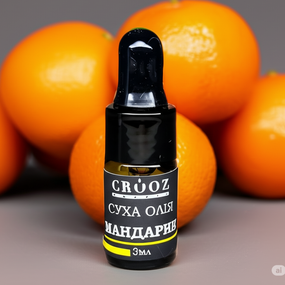 Суха олія для кутикули Crooz з ароматом мандарину 3мл  (в zip-пакетику)
