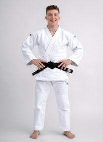 Кімоно для дзюдо тренувальне IPPONGEAR, серія ULTRALIGHT, біле, розмір 165, Slim Fit (приталений крій)