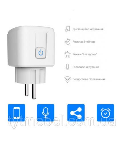 Умная розетка с монитором питания, расписанием и голосовым управлением | Зображення 7