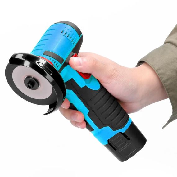 Акумуляторна болгарка у валізі (2 акумулятори 12V, 2 диска), W-153-7 / Кутова шліфувальна машина / Міні електроболгарка бездротова | Зображення 6