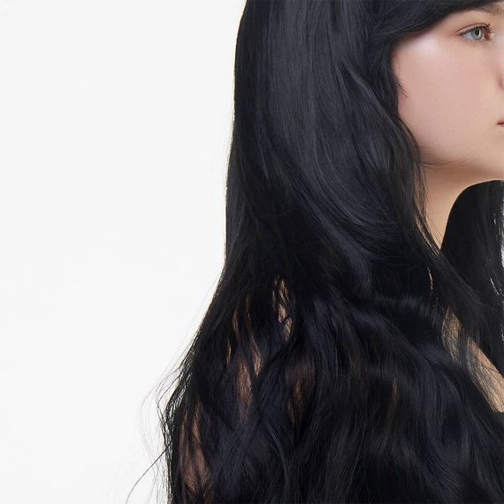 Перука довга хвиляста з чубчиком Fetish Hair чорний, 80 см | Зображення 2