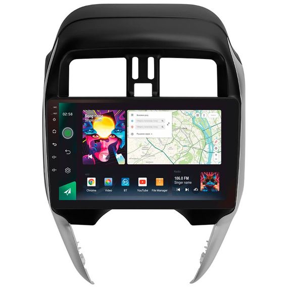 Штатна магнітола Sigma PRO 108128 2K 8+128 Gb Nissan Sunny (Left hand drive) 2014-2019 (F1) 10"