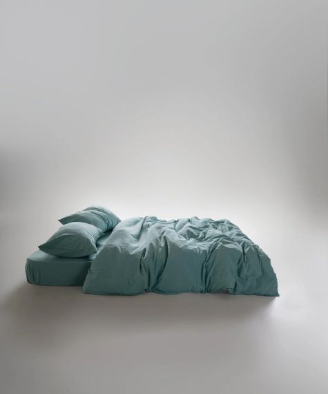 Постельное белье Limasso Stonewashed Ranforce 200 х 220 см Mineral Blue | Зображення 4