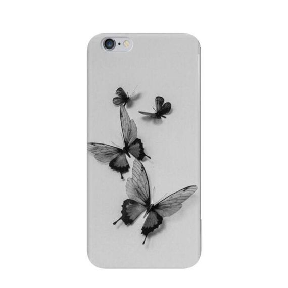 Чохол з унікальним дизайном для iPhone 7/ iPhone 8 / iPhone SE 2 2020 / iPhone SE 3 2022 З принтом «Чорно-сірі метелики»