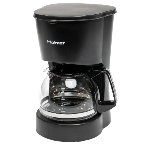 Кавоварка електрична крапельна 600W 600мл чорний HCD-012 Holmer