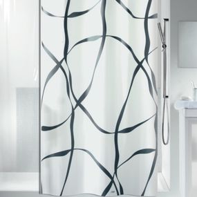 Шторка для ванної та душу Spirella Ribbon 180x200 см, водовідштовхувальна поліестер, 10.11766