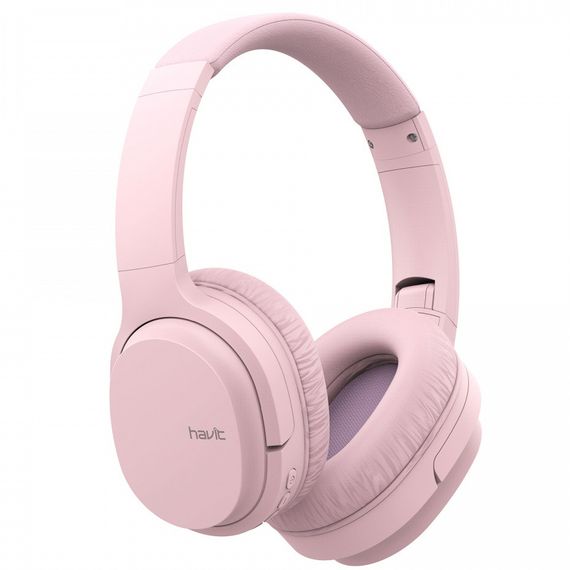 Беспроводные наушники с микрофоном HAVIT HV-I62 Deep Pink складные, до 20 ч работы | Зображення 2