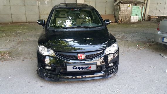 Дефлектор капота (EuroCap) для Honda Civic Sedan VIII 2006-2011 гг | Зображення 3