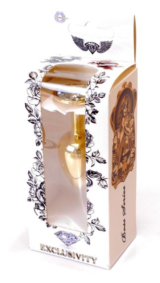 Анальная пробка Boss Series - Jewellery Gold PLUG Clear S, BS6400021 sexstyle | Зображення 6