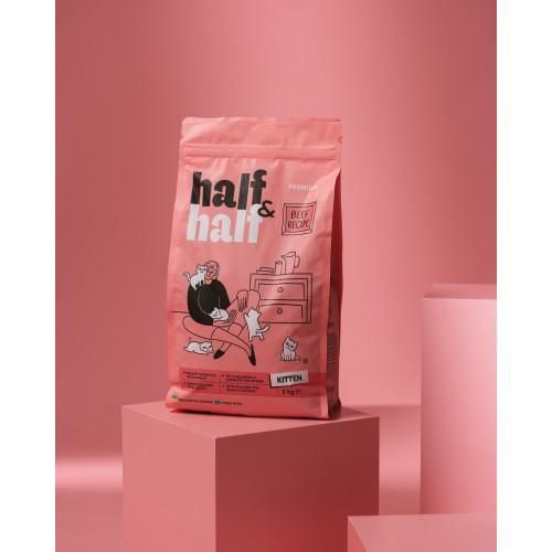 Сухий корм Half&Half для кошенят, з яловичиною, 2 кг | Зображення 3