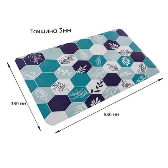 Вологопоглинаючий килимок шестикутники 38*58CM*3MM (D) SW-00001562 | Зображення 2