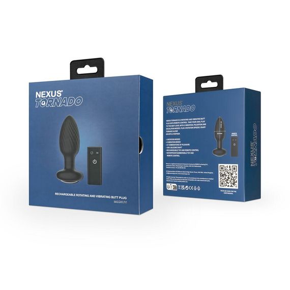 Анальна пробка Nexus TORNADO Medium, ротація + вібрація, пульт ДК Sex Aura | Зображення 9