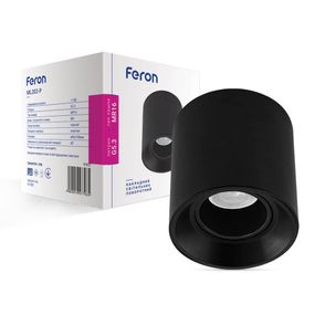 Накладний світильник Feron ML202-P під лампу чорний