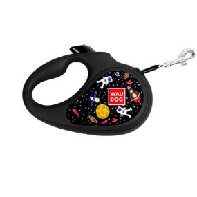 Рулетка для собак Waudog R-Leash L с рисунком "Nasa", лента, 5 м