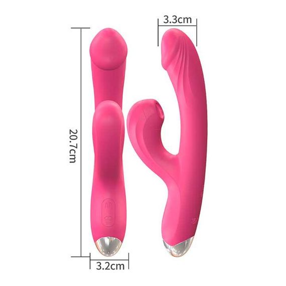 Вібратор — вуманайзер для клітора та точки G "Melo" 20 режимів — Зелений | Зображення 3