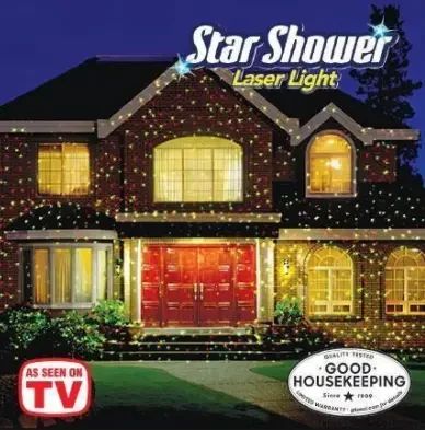 Лазерный звездный уличный проектор Star Shower Laser Light Projector | Зображення 3