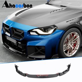 Накладка на передній бампер Lip V2 (для G87, Карбон) для BMW 2 серія G42 2021- рр