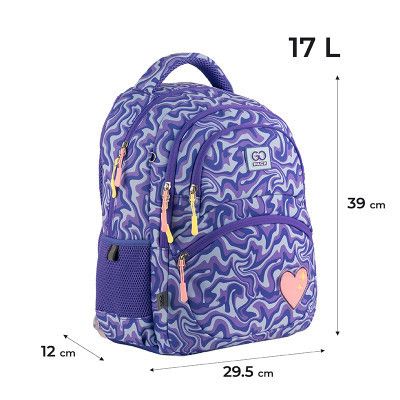 Рюкзак школьный GoPack Education 175M-4 Shiny Heart (GO24-175M-4) - Топ Продаж! | Зображення 7
